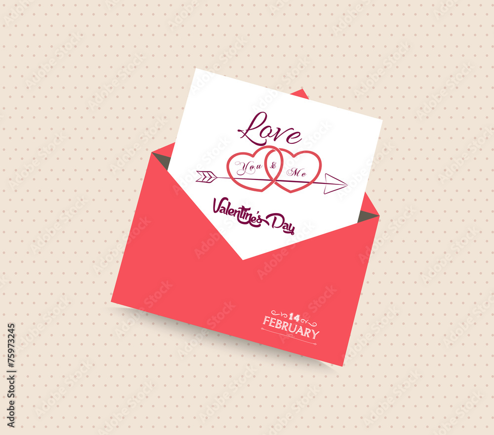 happy valentines day card with envelope heart happy valentines day card with envelope heart