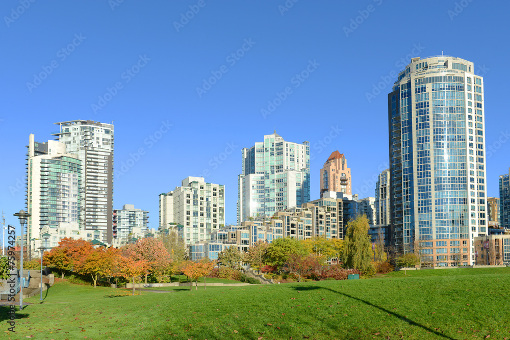 Vancouver high rise apartment at False Creek, Vancouver, BC