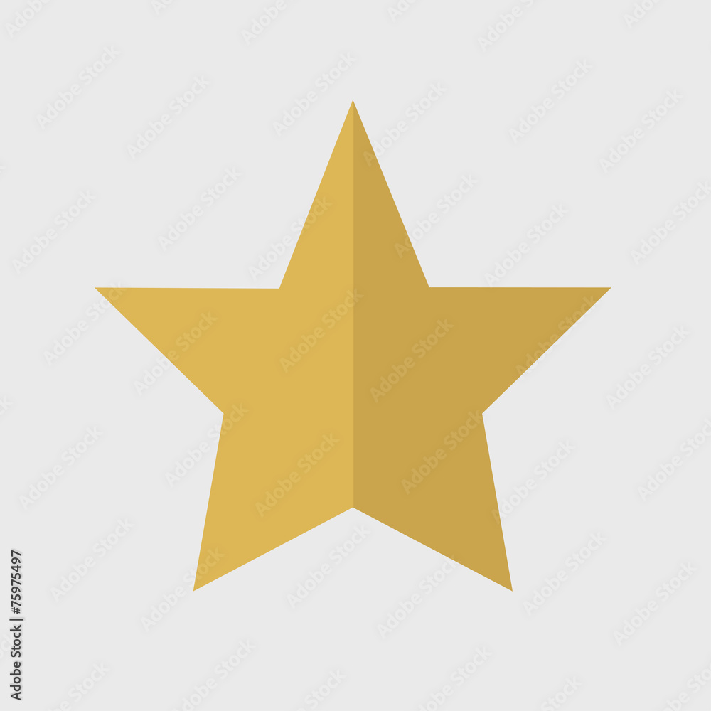 Fototapeta premium Star Shape Success Superstar Victory Winning Vector Concept