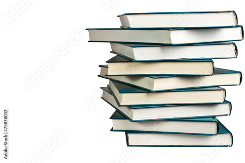 Billede på lærred Stack of similar books