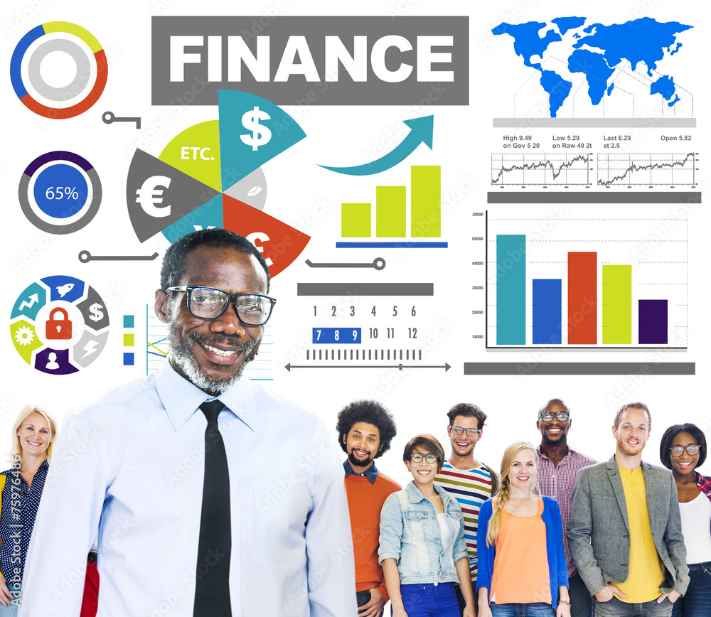 Wunschmotiv: Financial Chart Investment Money Business concept #75976486