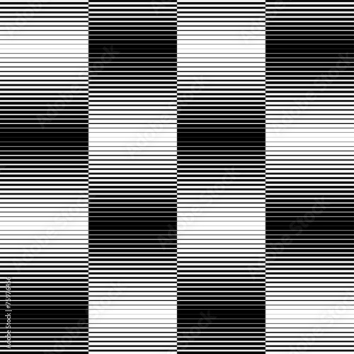 Black and white geometric seamless pattern with line.