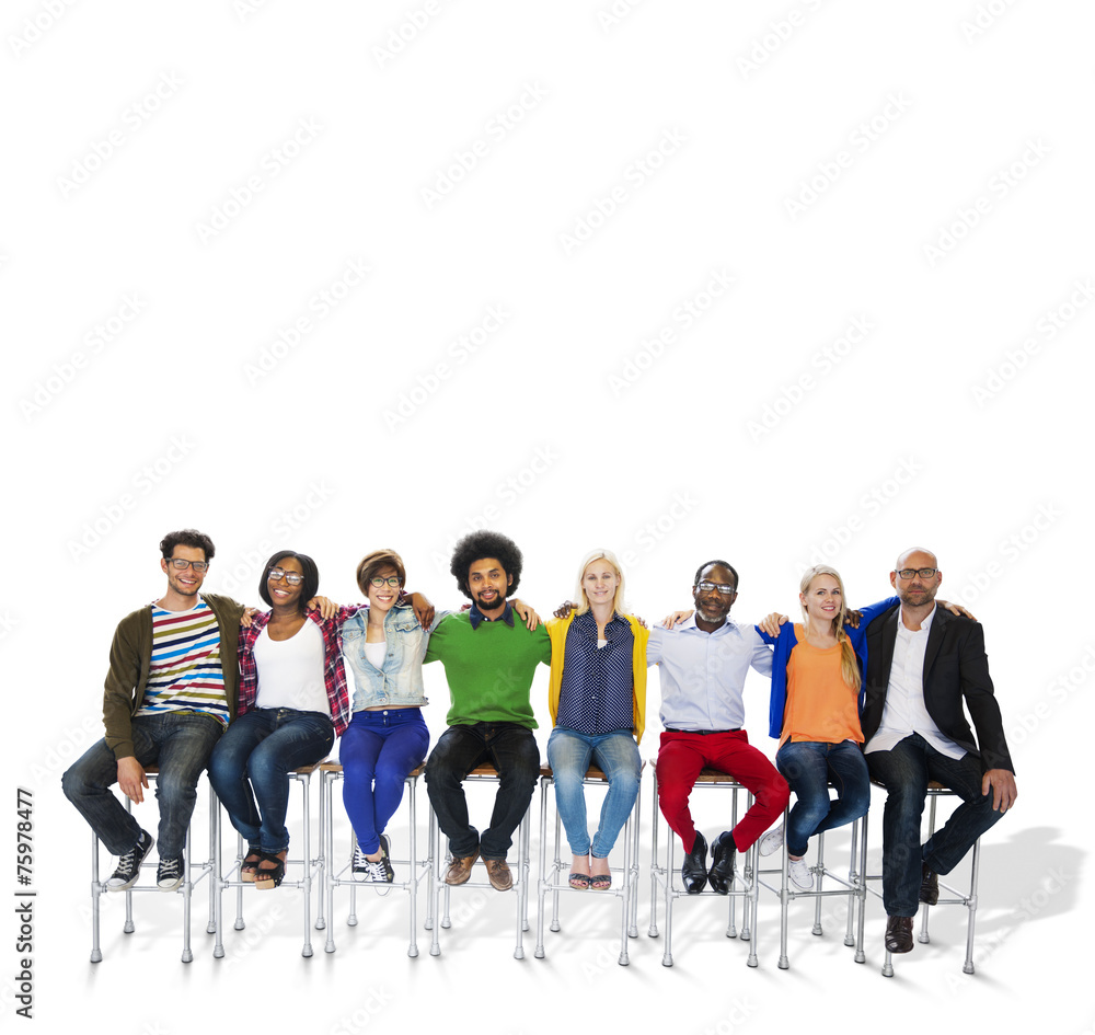 Obraz premium Diverse Ethnic Business Occupation Cheerful Variation Concept