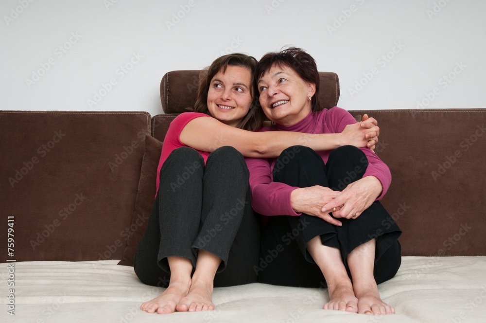 Love - mother and daughter at home Love - mother and daughter at home