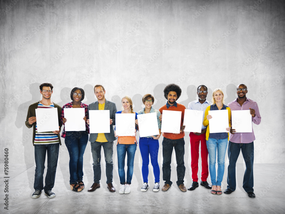 Obraz premium Diversity People Ethnic Variation Team Unity Concept