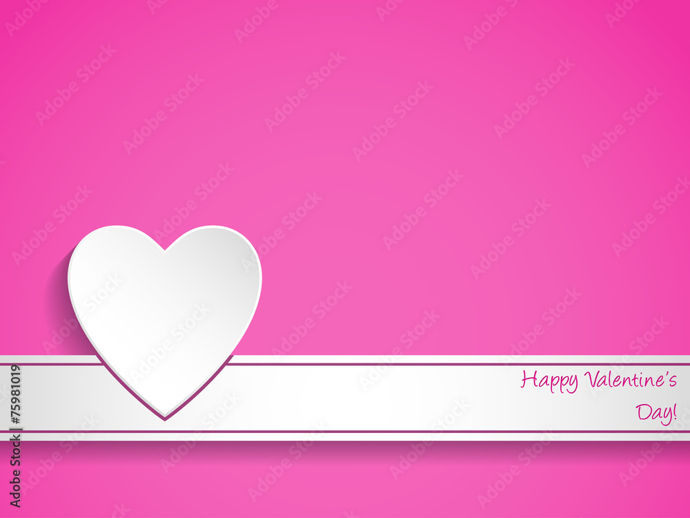 Simple valentine's day greeting card