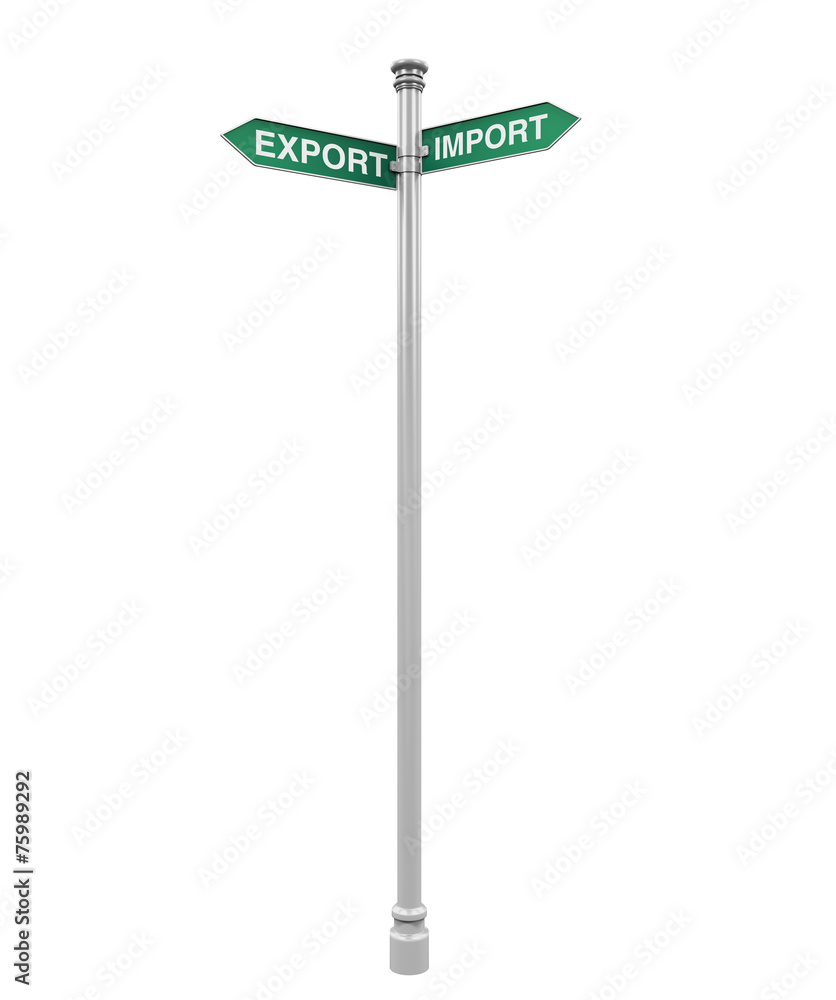 Direction Sign of Export and Import Direction Sign of Export and Import