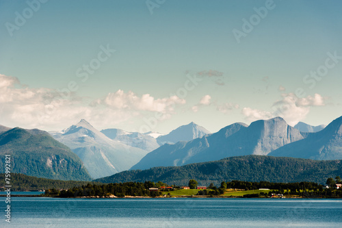 The Beautiful Norway landscape at summer