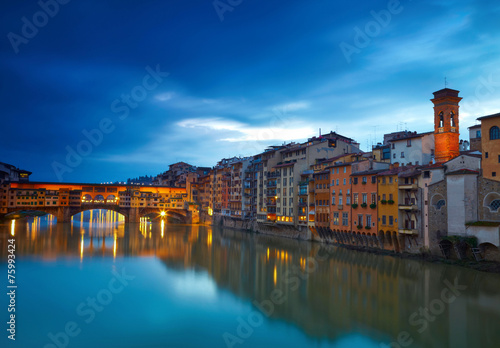 View of bridge Ponte Vecchio. Florence, Italy