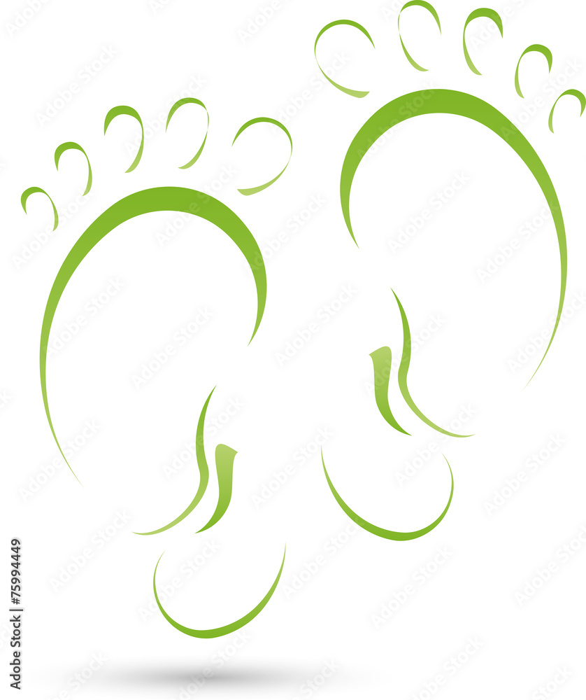 Logo, Füße, Physiotherapie, Ergotherapie Logo, Füße, Physiotherapie, Ergotherapie