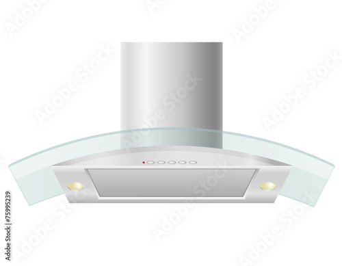 extractor hood for kitchen vector illustration