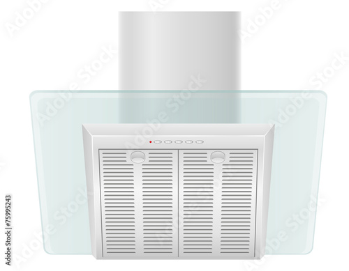 extractor hood for kitchen vector illustration
