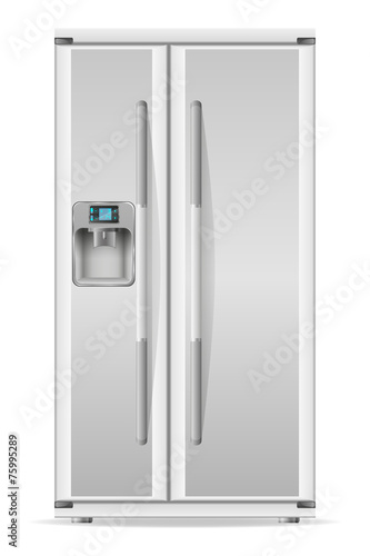 refrigerator for home use vector illustration