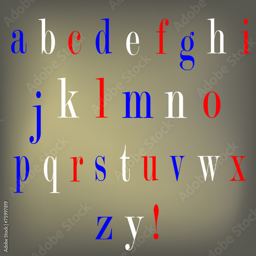 English alphabet