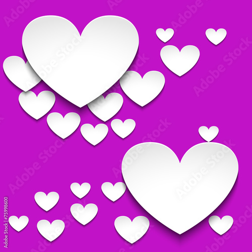 Hearts with shadow