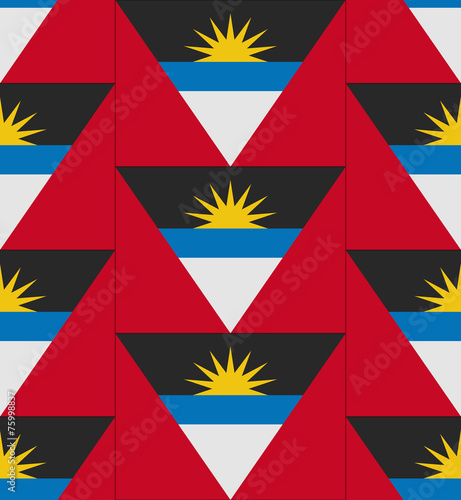 Antigua and Barbuda flag texture vector