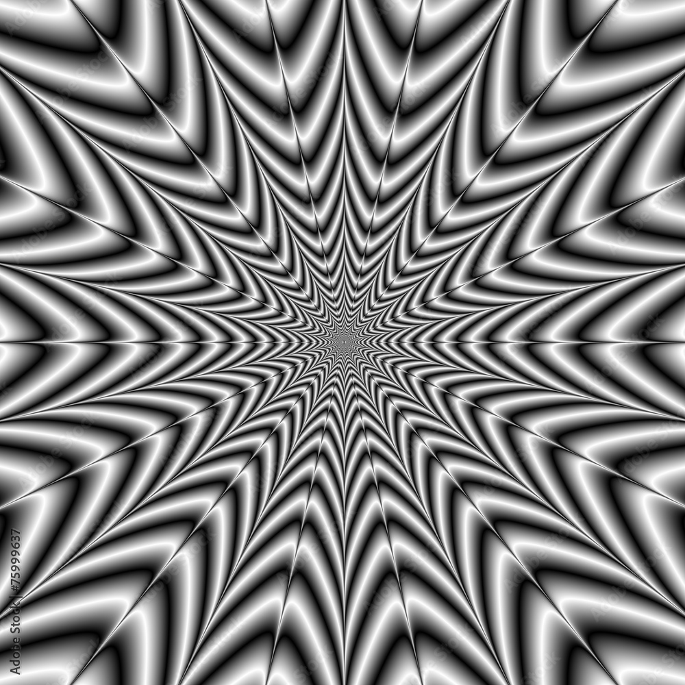 Naklejka premium Super Nova in Black and White