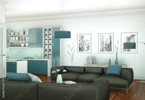 moderne Wohung Interieur Design photo