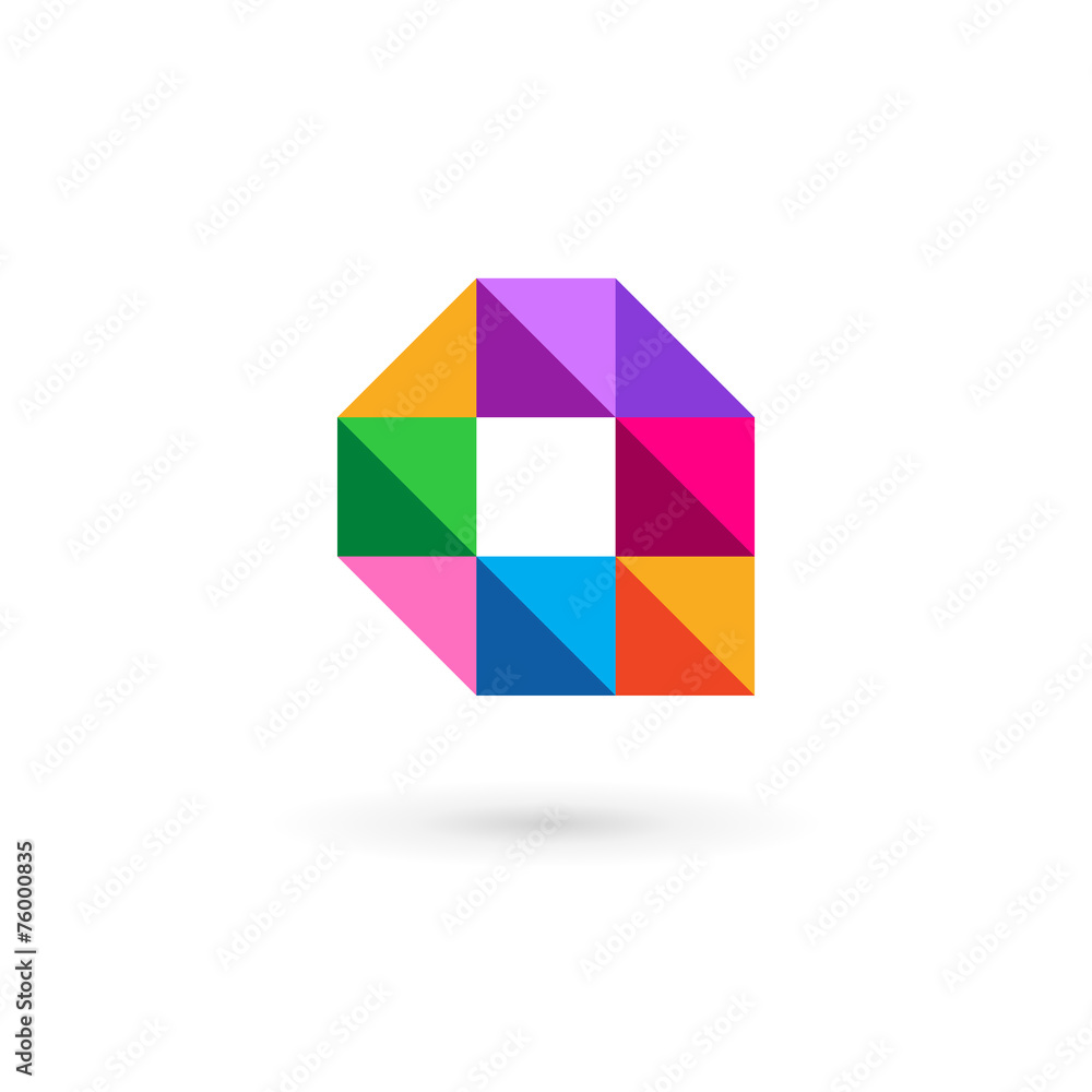Letter A mosaic logo icon design template elements Letter A mosaic logo icon design template elements