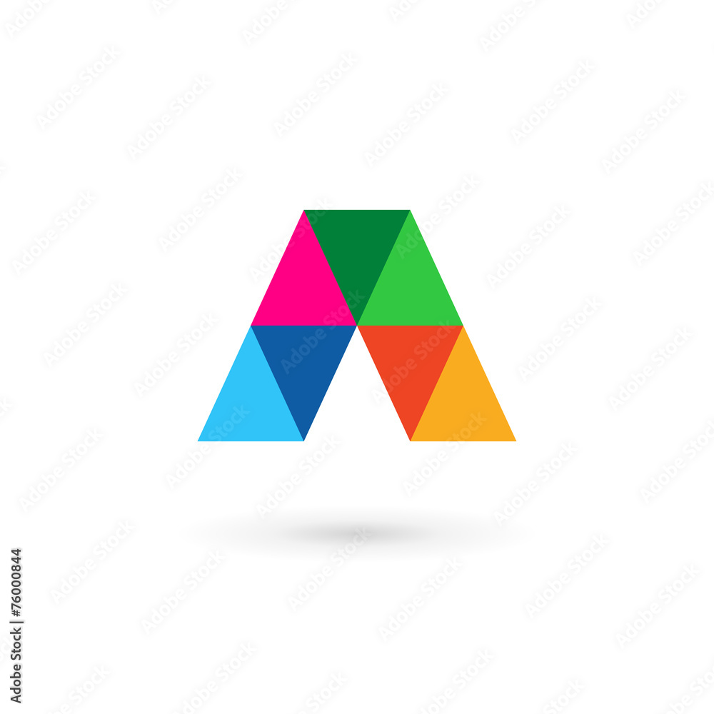 Letter A mosaic logo icon design template elements Letter A mosaic logo icon design template elements