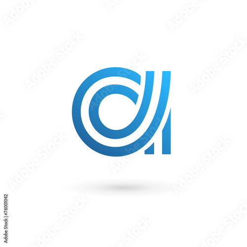 Letter A logo icon design template elements