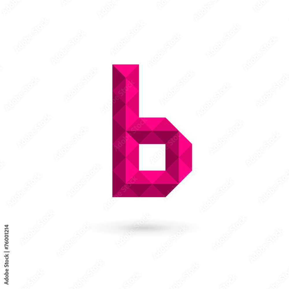 Letter B mosaic logo icon design template elements Letter B mosaic logo icon design template elements