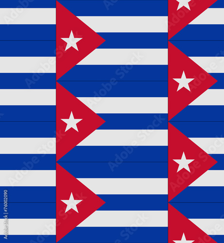 Cuba flag texture vector