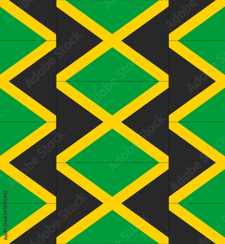 Jamaica flag texture vector