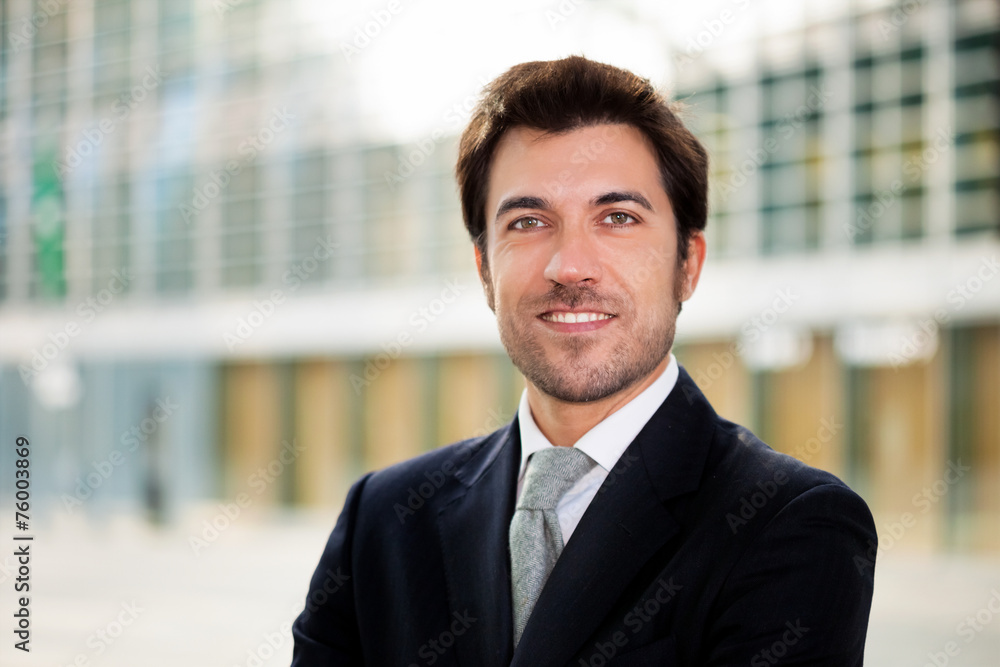 Handsome businessman portrait