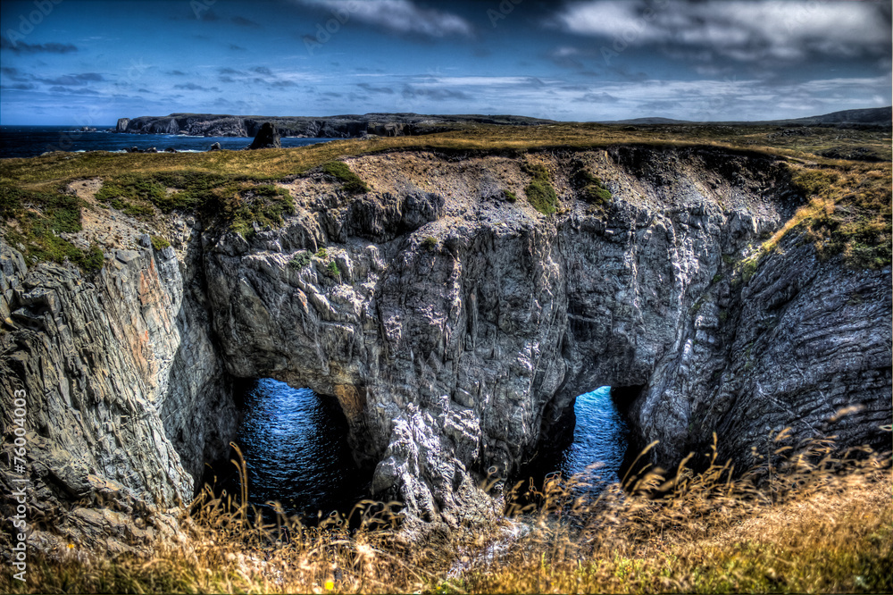 HDR - Dungeon provincial park bonavista Newfoundland Stock Photo ...