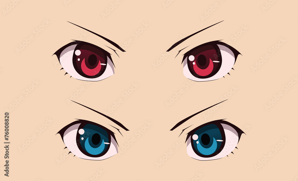 100,000 Anime eyes Vector Images