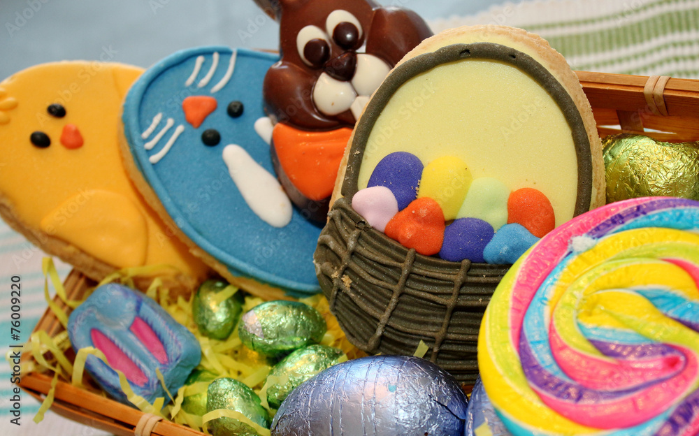 Easter candy and cookies