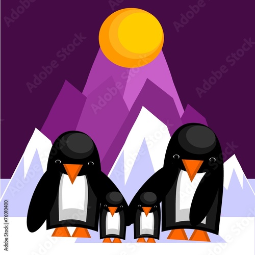 family of penguins