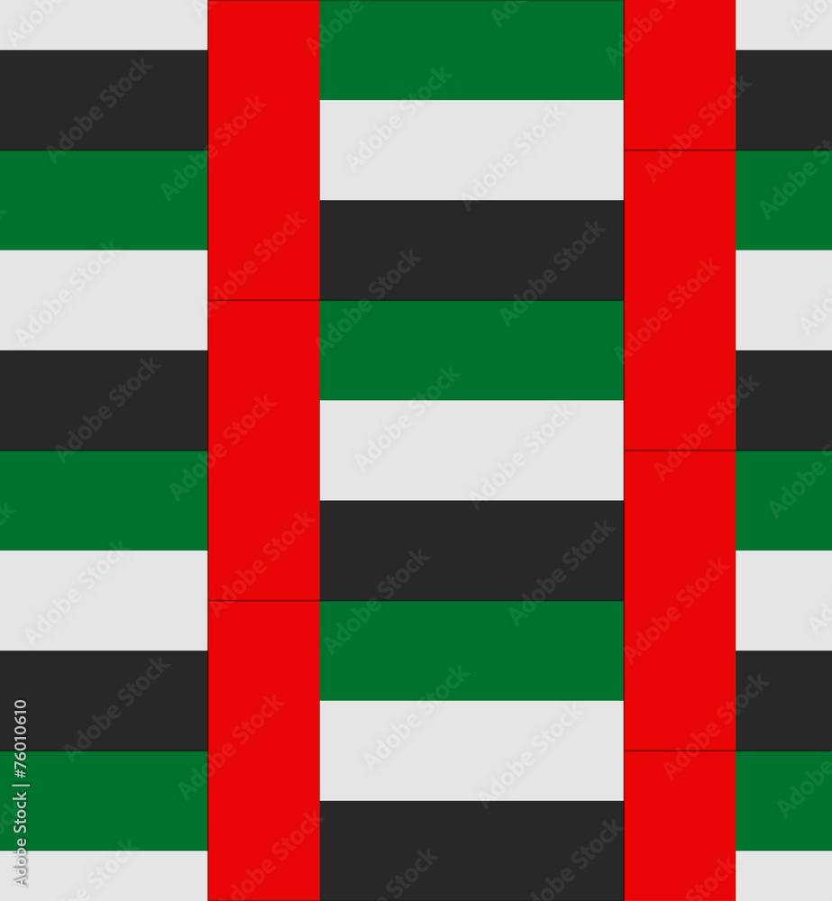 United Arab Emirates flag texture vector