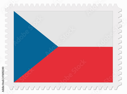 Czech flag stamp