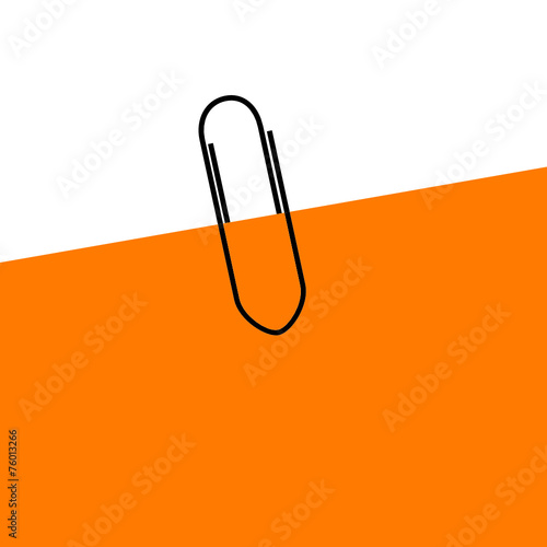 paperclip color vector