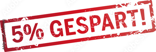 stempel 5% gespart