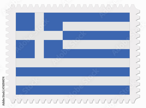 Greece flag stamp