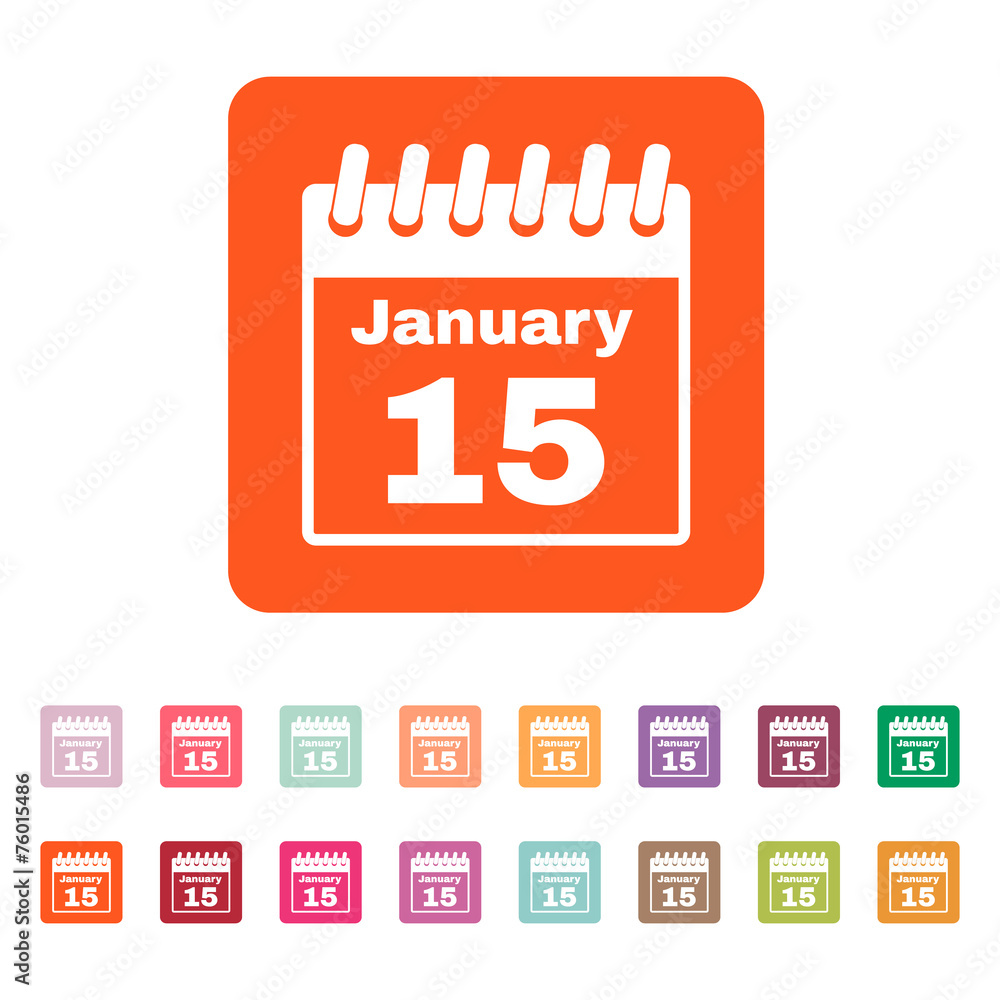The calendar icon. Calendar symbol. The calendar icon. Calendar symbol.
