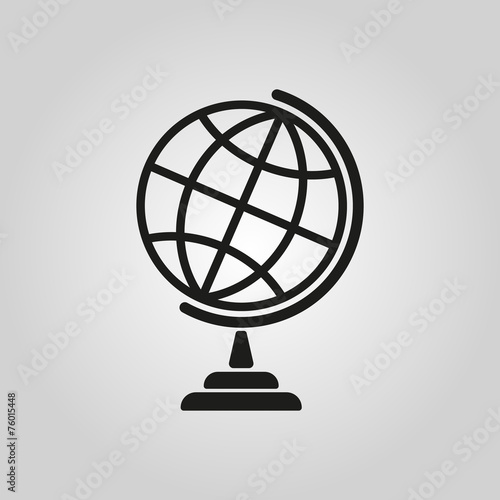 The globe icon. Globe symbol.
