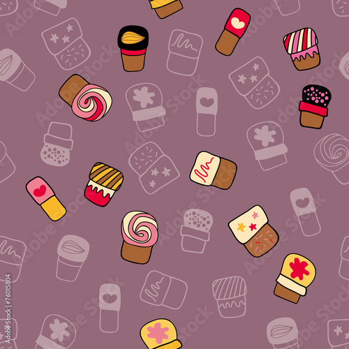 Colorful background for the confectionery packaging