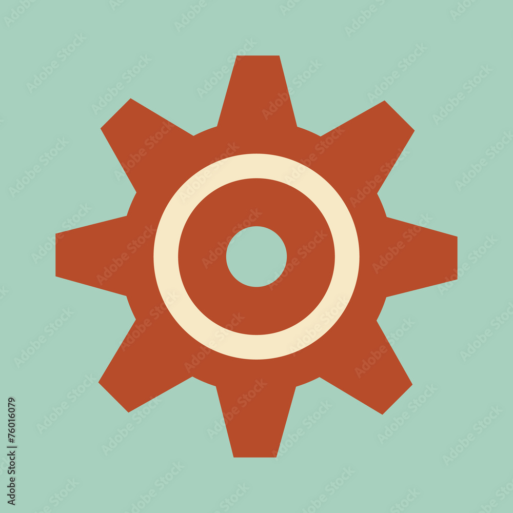 Gear Flat Icon Gear Flat Icon