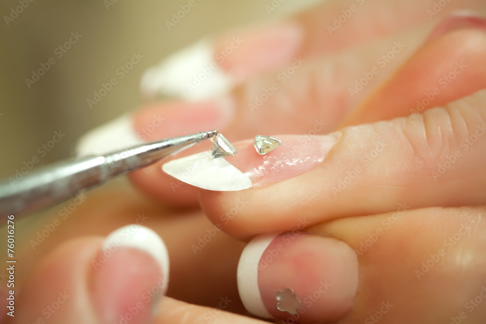 Creating woman`s nails Creating woman`s nails