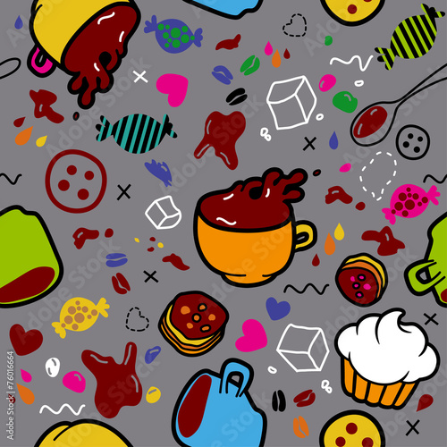 Endless coffee pattern