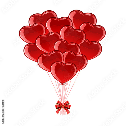 Valentines heart from balloons