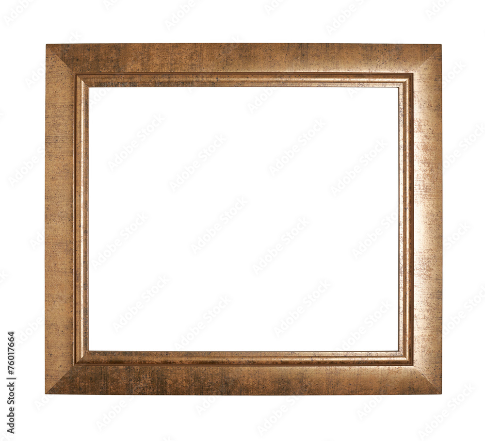 Empty copyspace wooden picture frame isolated Empty copyspace wooden picture frame isolated