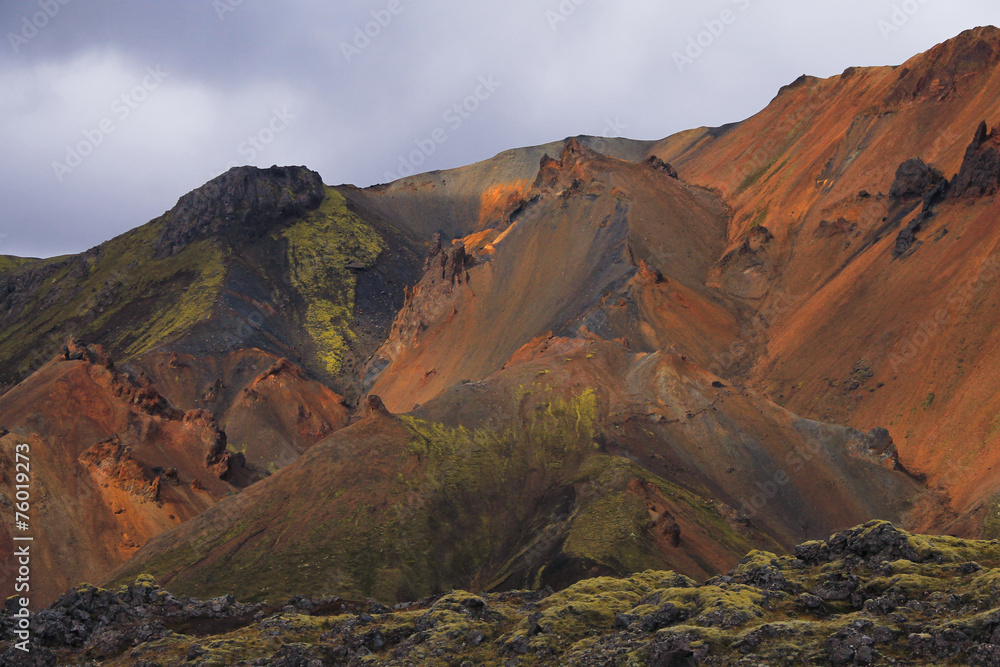Famous Icelandic hiking destination, Iceland, landmannalaugar