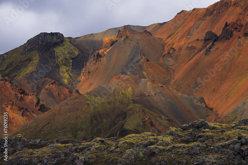 Famous Icelandic hiking destination, Iceland, landmannalaugar