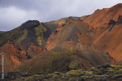 Famous Icelandic hiking destination, Iceland, landmannalaugar