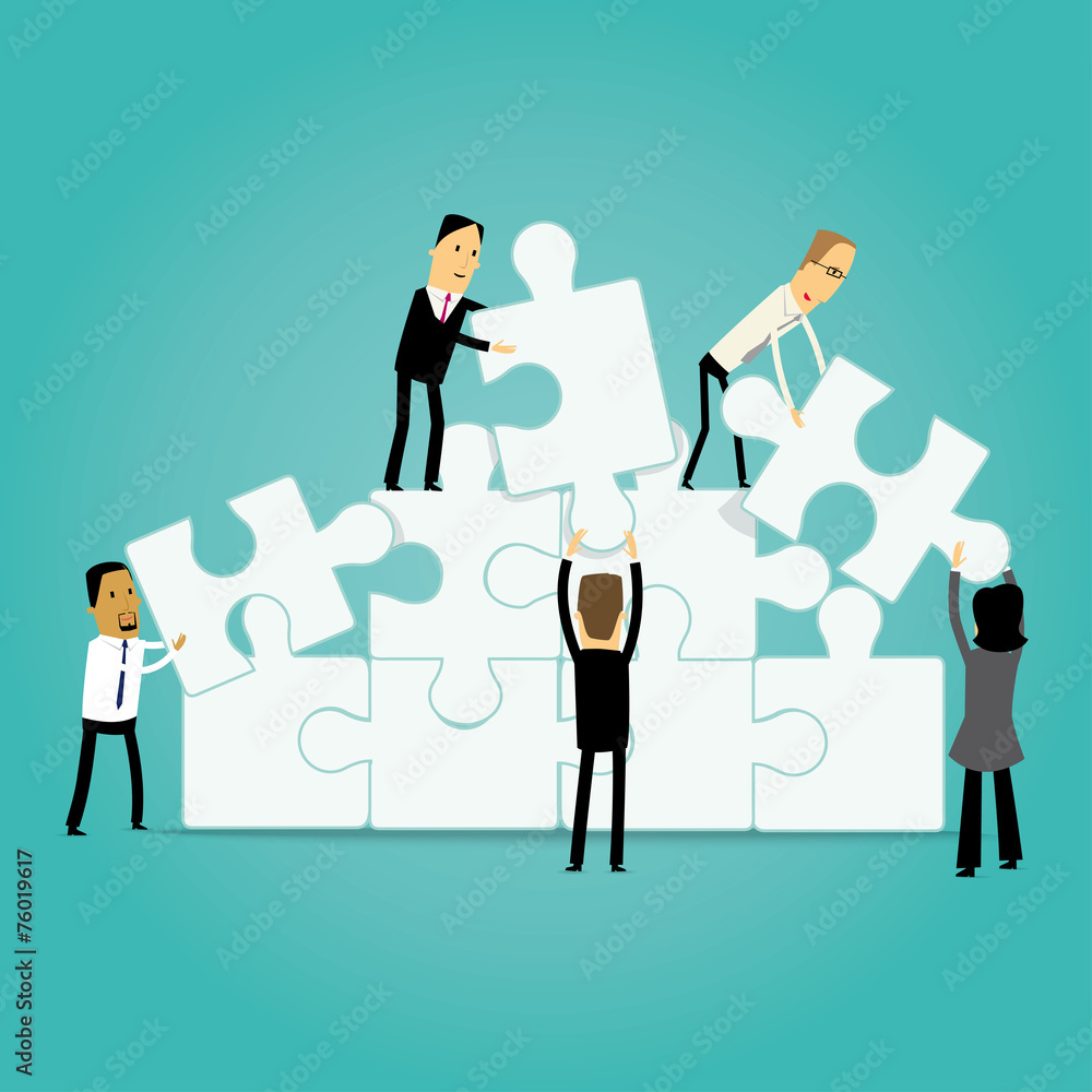 Business teamwork illustration Business teamwork illustration